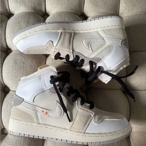 Nike GS 6Y Inside Out Jordan 1 Mid Sneakers | New unisex Air Jordan 1 Mid